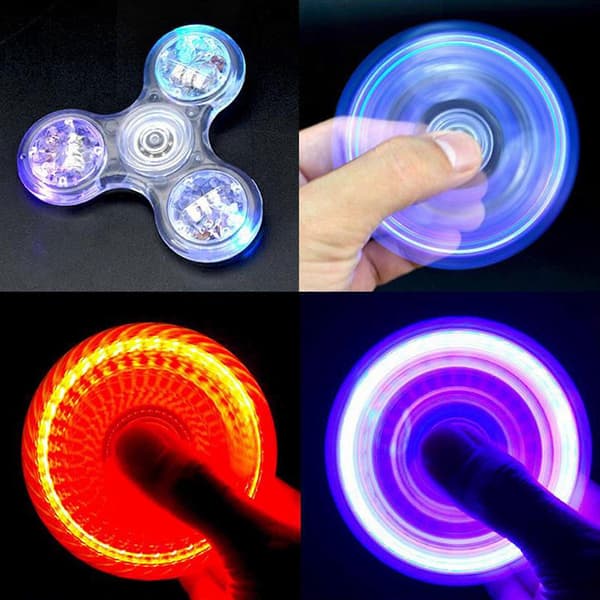 7,5 cm LED Spinner Aktivitetslegetøj Angst Gyroskop Børne Fingerspidslegetøj