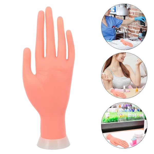 Manicure Øvelseshånd Neglekunst Håndtræning Falsk Model Manicureværktøj