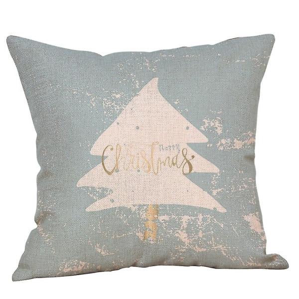 Holiday ornaments 4stk god jul putetrekk lin cover putetrekk hjem dekor case