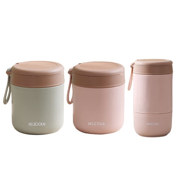 Frokostkopp Kaffe Krus Melkekanne Holder varm lenge Light Pink/430ML