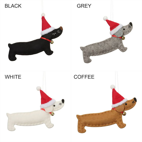 4ST Xmas Pendel Julgran Tillbehör VIT
