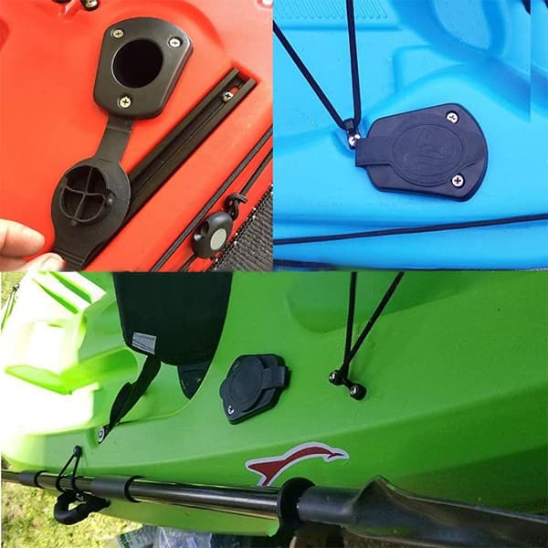 4 stk. Plast Flush Mount Fiske Stang Holder Pakning Kajakker Båt