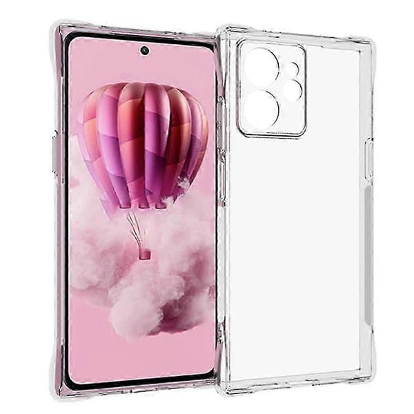 För HMD Skyline TPU-telefonfodral Halkfritt Transparent Mobiltelefonfodral