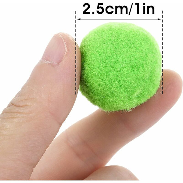 Kissalelupallot, pehmeät kissanpallot, kissanpentupallot, kissanlelu sisäkissoille, interaktiivinen pompom-pallolelu, 2,5 cm