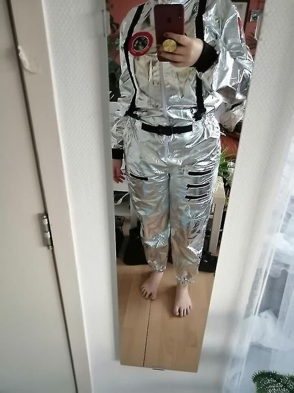 Astronautdrakt Romdrakt Jumpsuit for kvinner Halloweenfest M Men