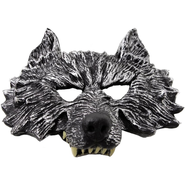 Grå vargens huvudmask för Halloween julfest
