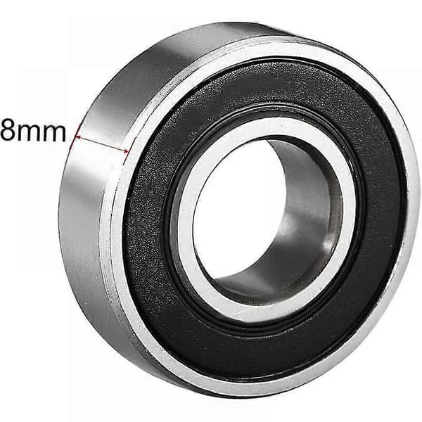 4st 6001-2rs Dubbeltätade Kullager 12mmx28mmx8mm Kolstål