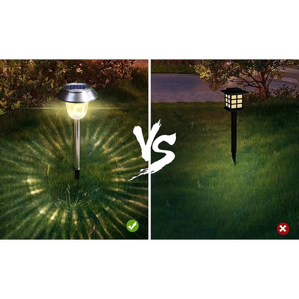 6 Pack Solar Lights Garden IP65 Outdoor LED Garden Solar Lights