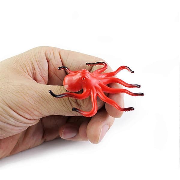 24 st realistiska mini havsdjur val hummer figurer pedagogisk barnleksak