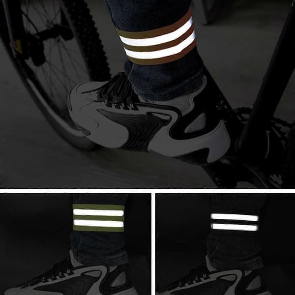 Høj synlighed reflekterende armbånd ankelbånd sikkerhedsudstyr til løb, cykel