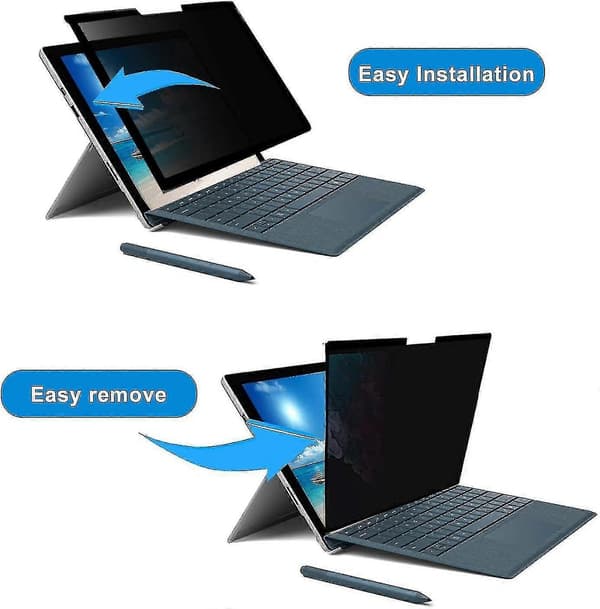 Tietosuojanäytönsuoja Microsoft Surface Pro X/8 (2021) & Pro 9 (2022) -laitteille, täysin irrotettava