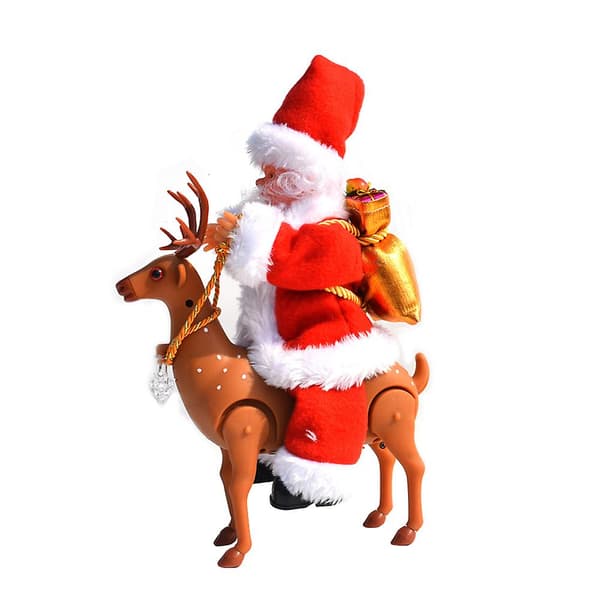 Santa Ren Leksak - Musikalisk Älg skrivbordsdekor för barn - Julklappar