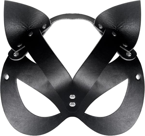 Sort Kat Maske Kvinder Kat Kostume Læder Maskerade Maske Cosplay