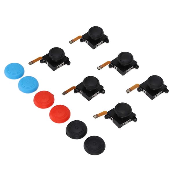 QM2107096 6 stk. joystick-erstatning 3D analog venstre/høyre joysticks Rocker-erstatning for Joycon