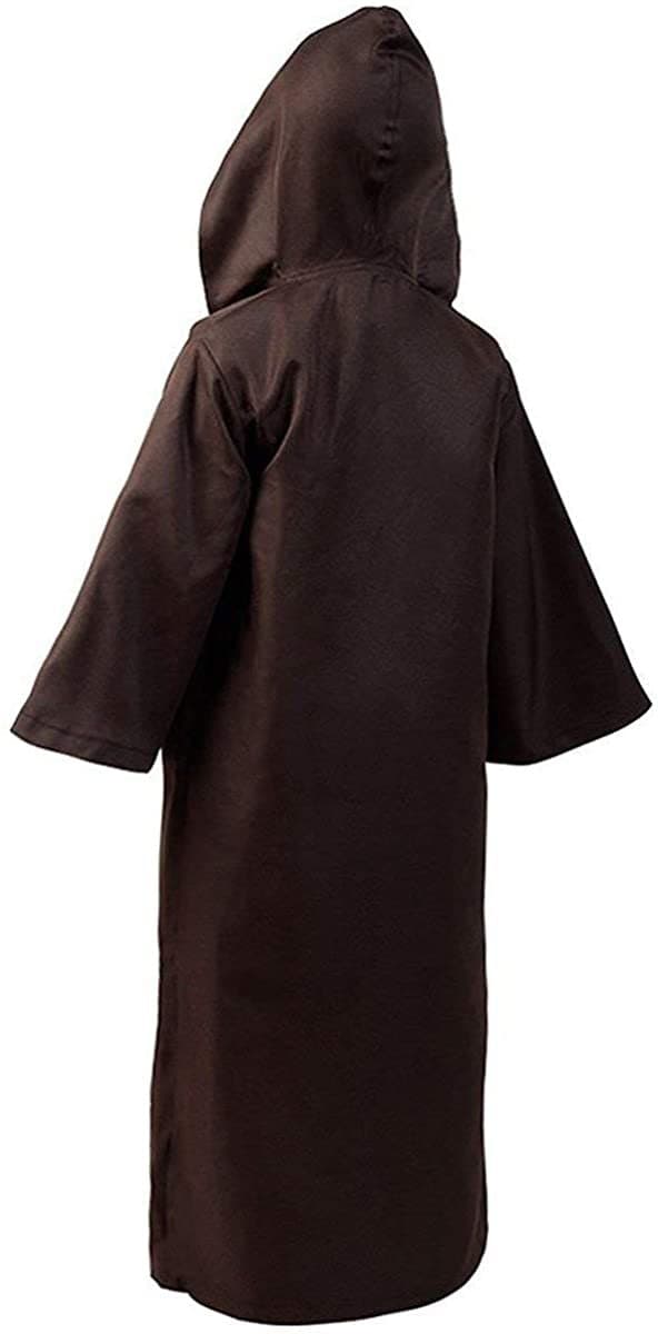 Voksen Halloween Kostume Hættetrøjer Robe Cosplay Kapper Hætterok sort L brown S