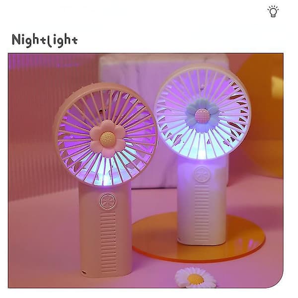 Sommer USB Lille Ventilator Mini Håndholdt Lille Ventilator Lydløs Genopladelig