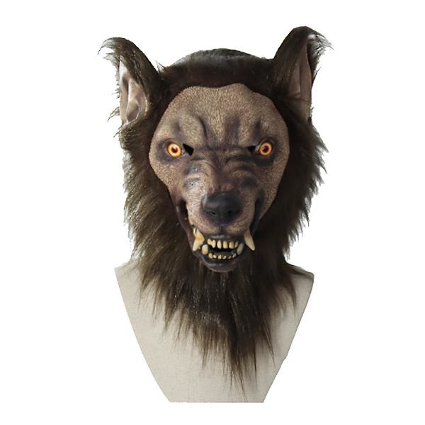 Varulv mask huvudbonad mask Halloween party räv lejon mask barwolf