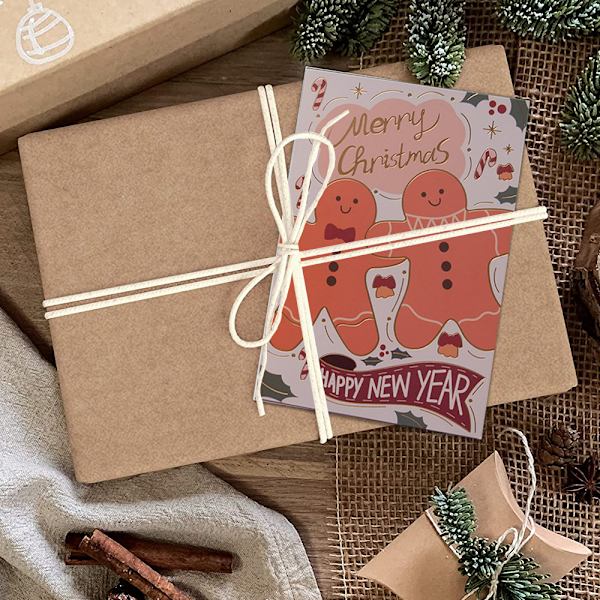 Christmas Eske gratulasjonskort Multi-Pack Sett，Vinter style 4
