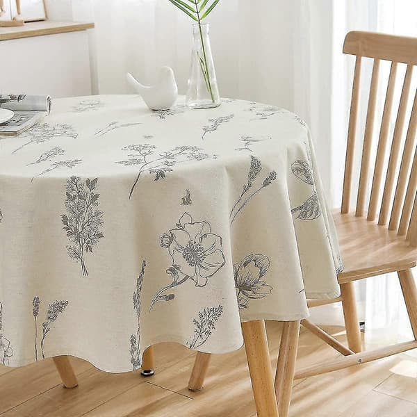 Runde duker Beige Trykt 150cm Små runde duker Runde duker Med runde tørkbare duker For spisestue, stue