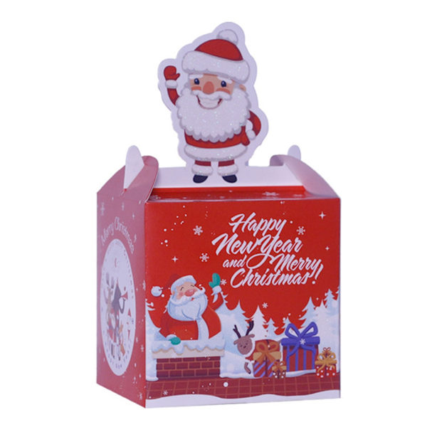 Julgodispresentförpackning 10 stycken Julfestfavorit Pappersgodisask null - H22