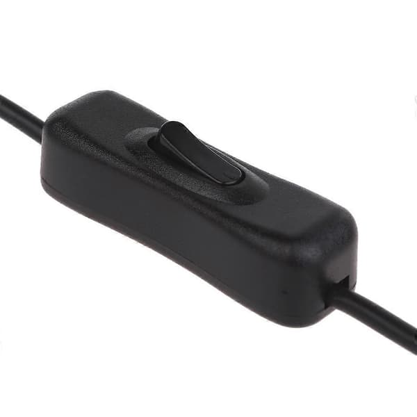 Strømbryterkabel for Raspberry Pi 4 - USB C hann til hunn forlengelseskabel