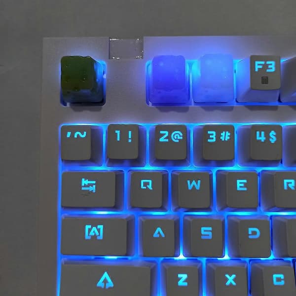 Resin Keycap OEM High-end Printing OEM Profile Keycap til RGB Gaming Tastatur