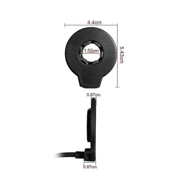 Elcykel Magnetisk Kraftsensor PAS Pedalassistanssensor F-12L 12 Magneter Dubbla Hall-sensorer Anslutning