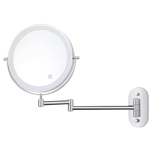 LED Makeup Mirror Förstoring Dimbar belysning 3 färger