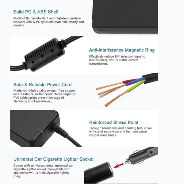 12v 15a 160w Bilkonverter 220v Til 12v Billader Adapter Konverter Bil Hjem - Lighter Konverter Eu Stik