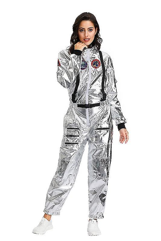 Astronaut Kostym Rymddräkt Romper Halloween Carnival Cosplay