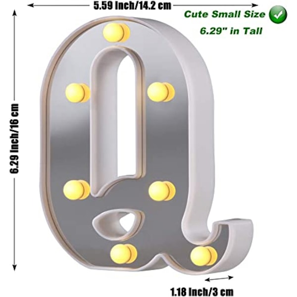 LED Marquee Letter Lights 26 Alphabet Light Up Let