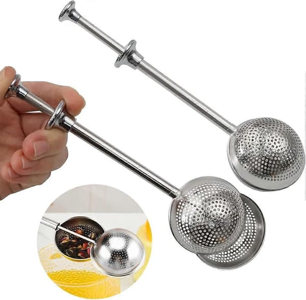 Tekule, Teinfuser i rustfritt stål med langt håndtak, Teinfuser for kopp, Tefilter i rustfritt stål for kopp, Teskjeinfuser, Tekule