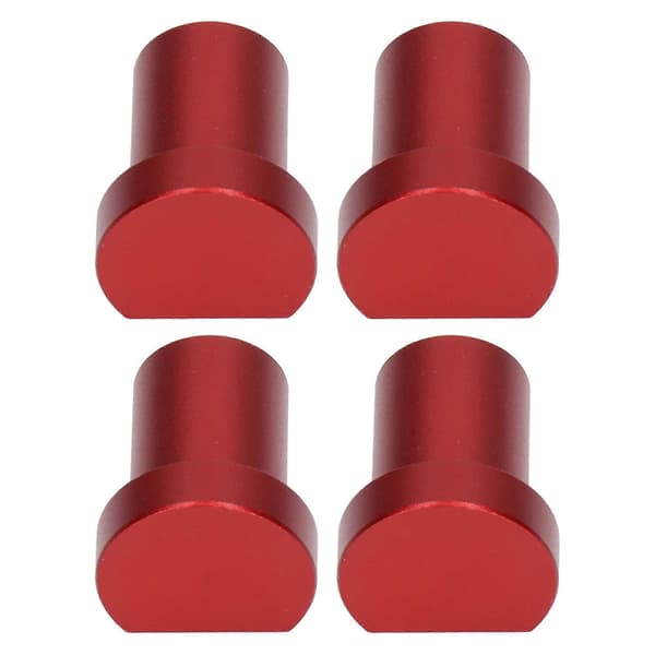 4 STK Trebearbeiding Skrivebord Begrensningsblokker Multifunksjonelle Benkstopper 20 mm Diameter Rød