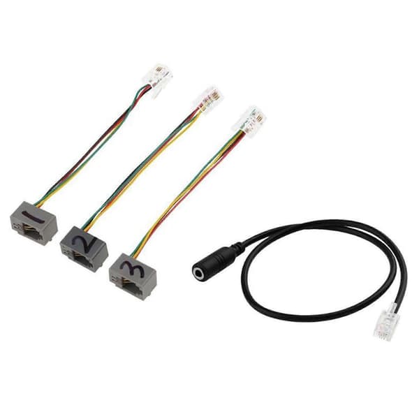 3,5 mm headsetstik til RJ9 bordtelefonstik med jumperledning til CiscoPhone