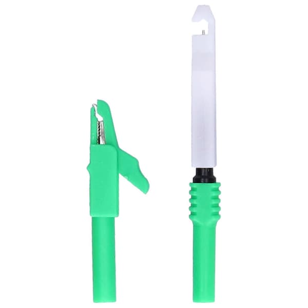 Bananstik Testkabelsæt 4 mm 1 Meter Elektrisk Testledning med Krokodilleklemme Probe