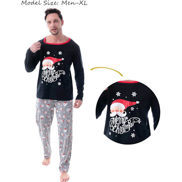Jul Familj Matchande Pyjamas Röd Holiday Pjs Sets Bomull nattkläder