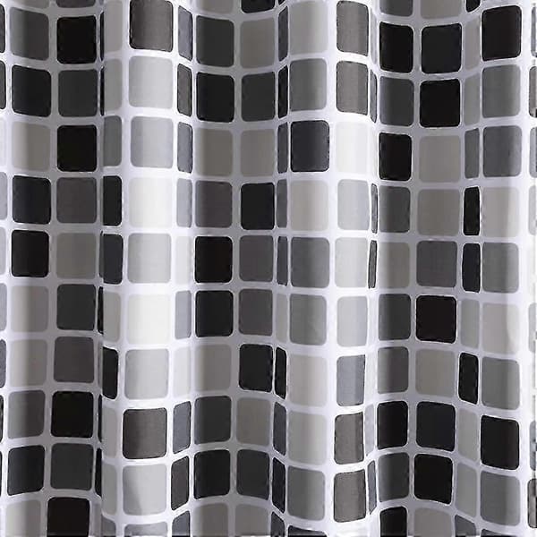 Duschdraperi 200 x 220 cm (B x H), Anti-mögel, Antibakteriell, Vattenavvisande, Mjuk Polyesterväv