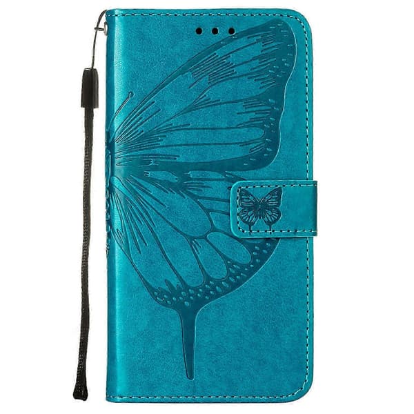 Etui til iPhone Xr 6.1\" Flip Etui Premium Lær Preget Magnetisk - BlåP2021122421