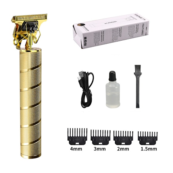 Elektrisk hårklippare / trimmer Guld