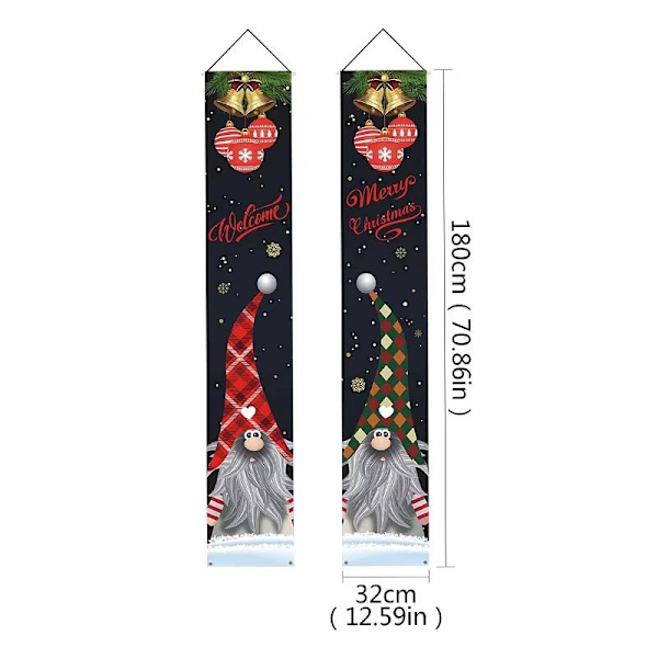2 stycken julverandaskylt banner Sunmostar