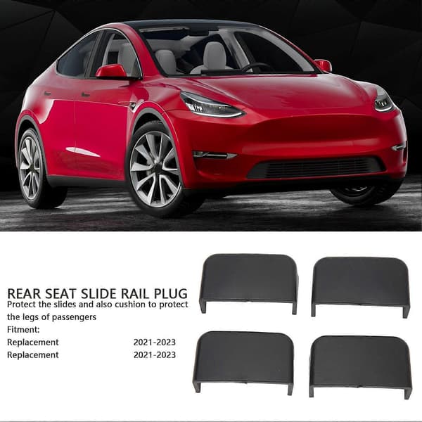 4 stk. bakseteskinne anti-spark-plugg ABS slagfast erstatning for Tesla Model 3 Y