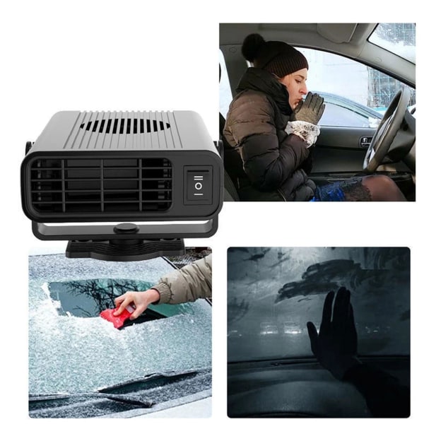 500W elbilsvärmare DC 12V värmefläkt Avfuktare Defroster D