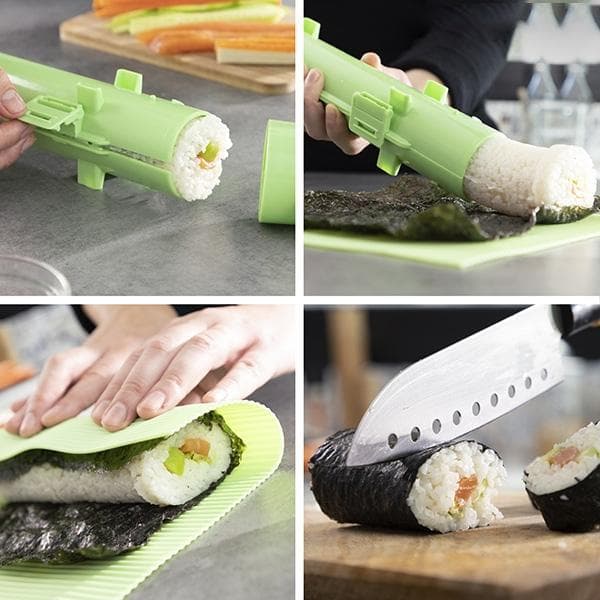 5-Dels Sushi Sett / Rullare - Alt for å forberede Sushi green