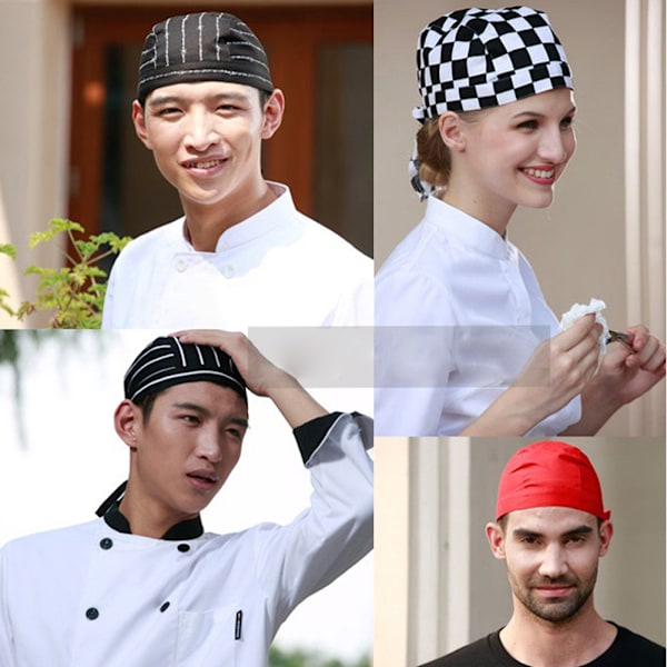 Färgglad Pirates Chef Cap Skull Cap Professionell Catering Olika Chef Hatt