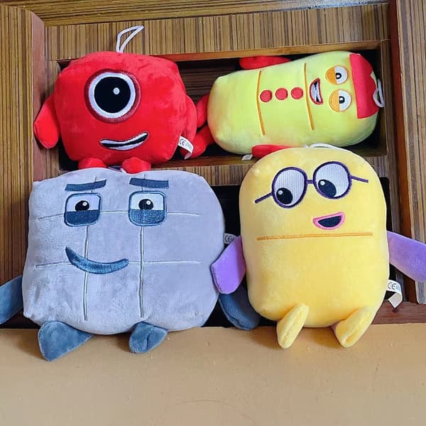 Numberblocks 1-10 Plysjdukke Leke Grey