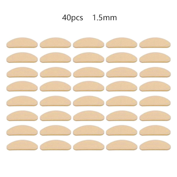 40 kpl itseliimautuvia nenätyynyjä silmälaseihin, aurinkolaseihin, lukulaseihin Skin color D-shaped 1.5mm