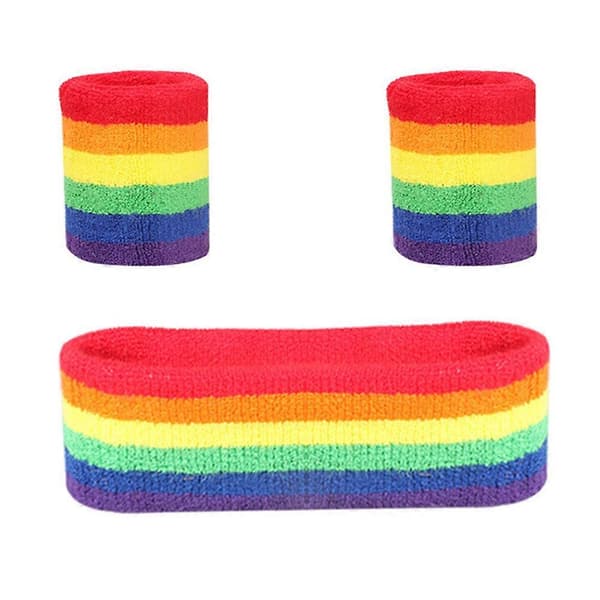 1 uppsättning professionella sporthandledsband och pannbandskit för träning och svettabsorption