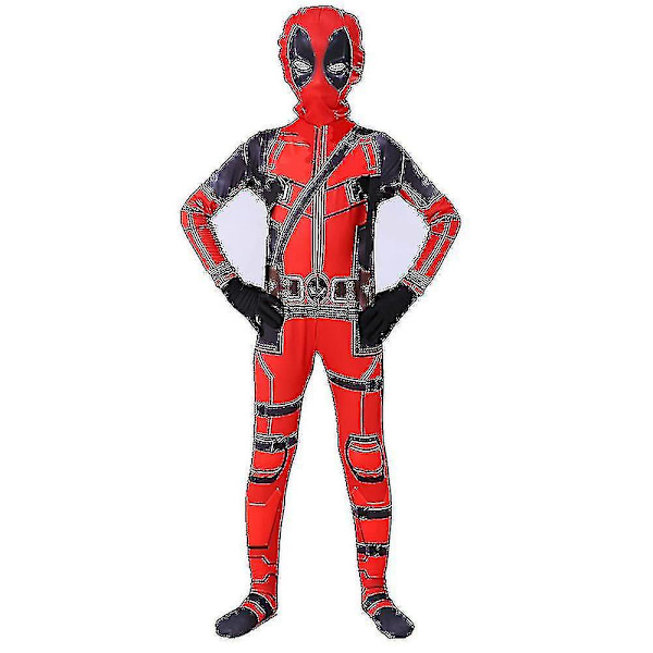 Barn Pojkar Deadpool Superhjälte Halloween Party Dräkt Prydnadsklänning Present