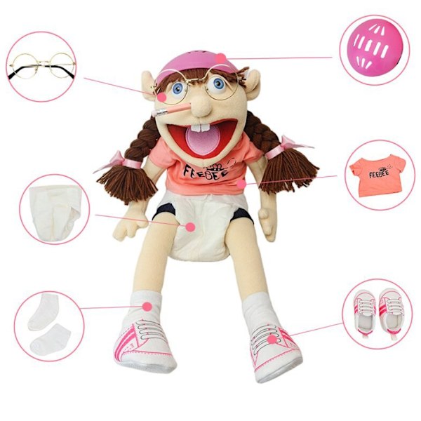 58 cm  Hat Hand Puppet Game Fyllda docka Barngåvor Phoebe
