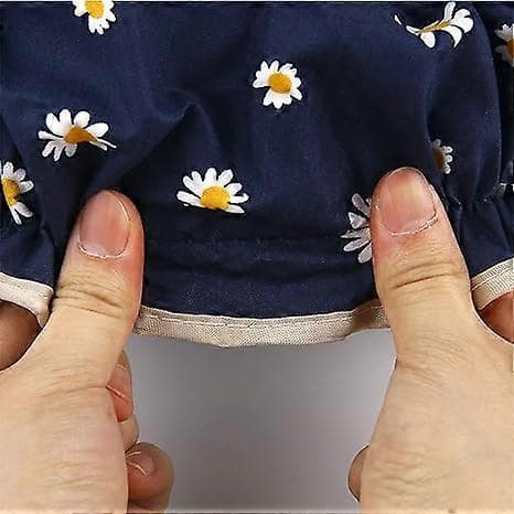 Dubbelskiktad vattentät duschmössa och hårmössa i PEVA, dammtät tecknad polyester-bomullstryckt dusch- och schampomössa, tre stycken